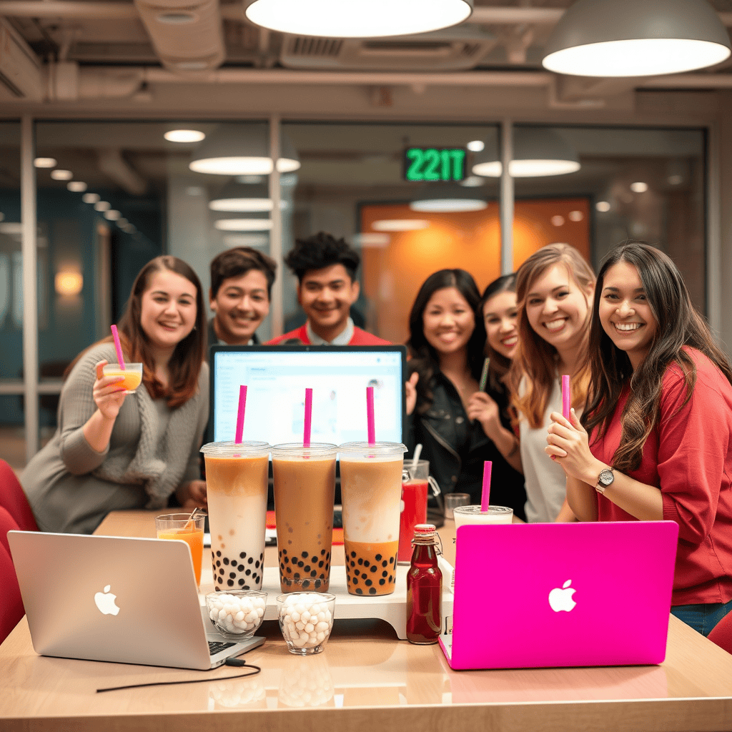 Team Sips Success on National Bubble Tea Day!